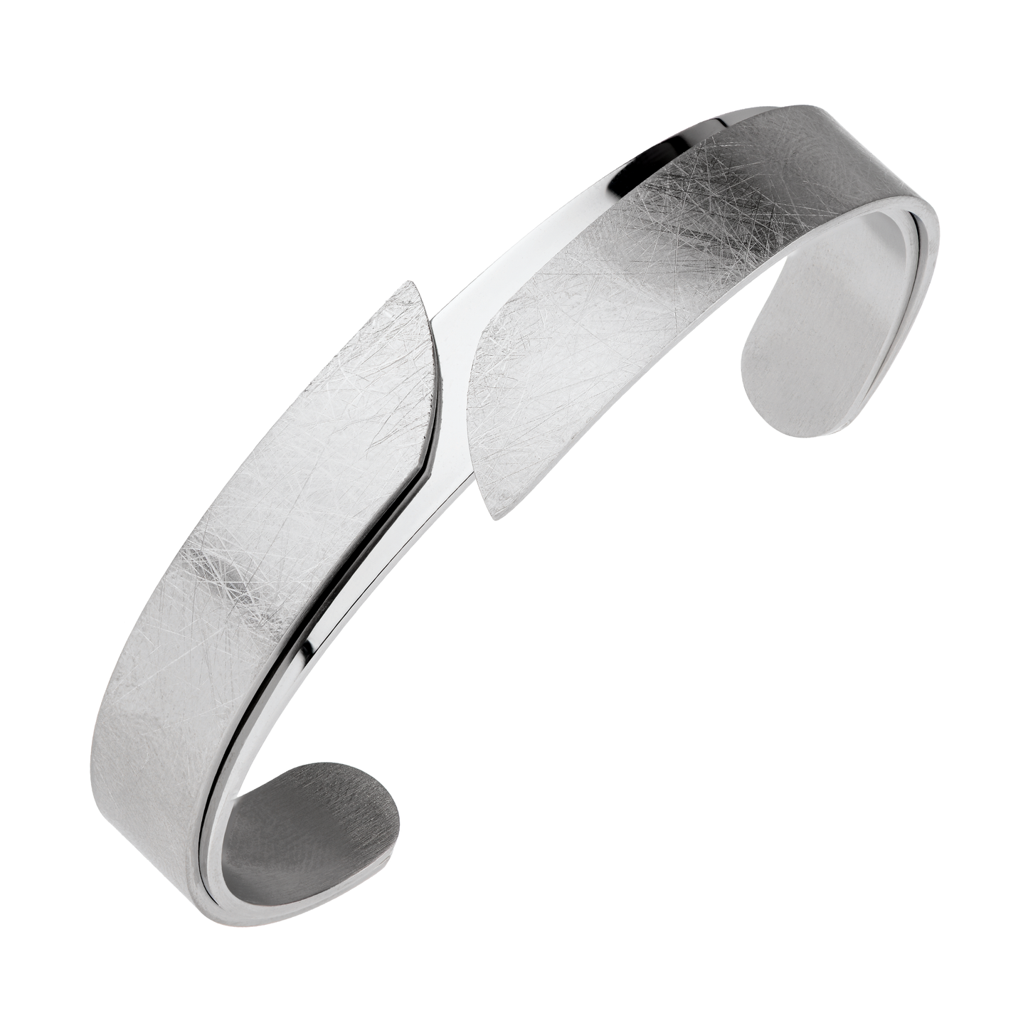 Ernstes Design Armreif Edelstahl