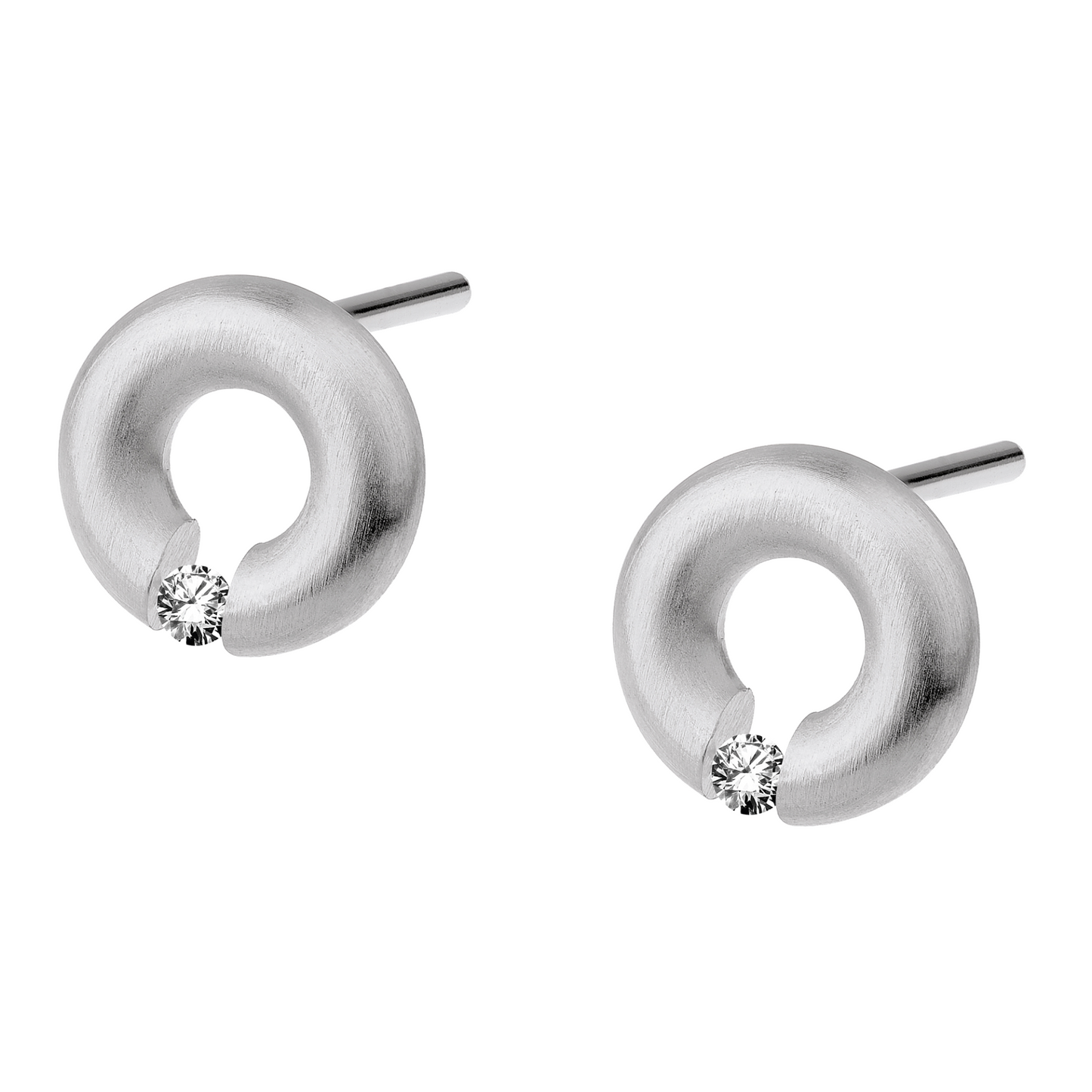 Ernstes Design Ohrringe Edelstahl / Brill