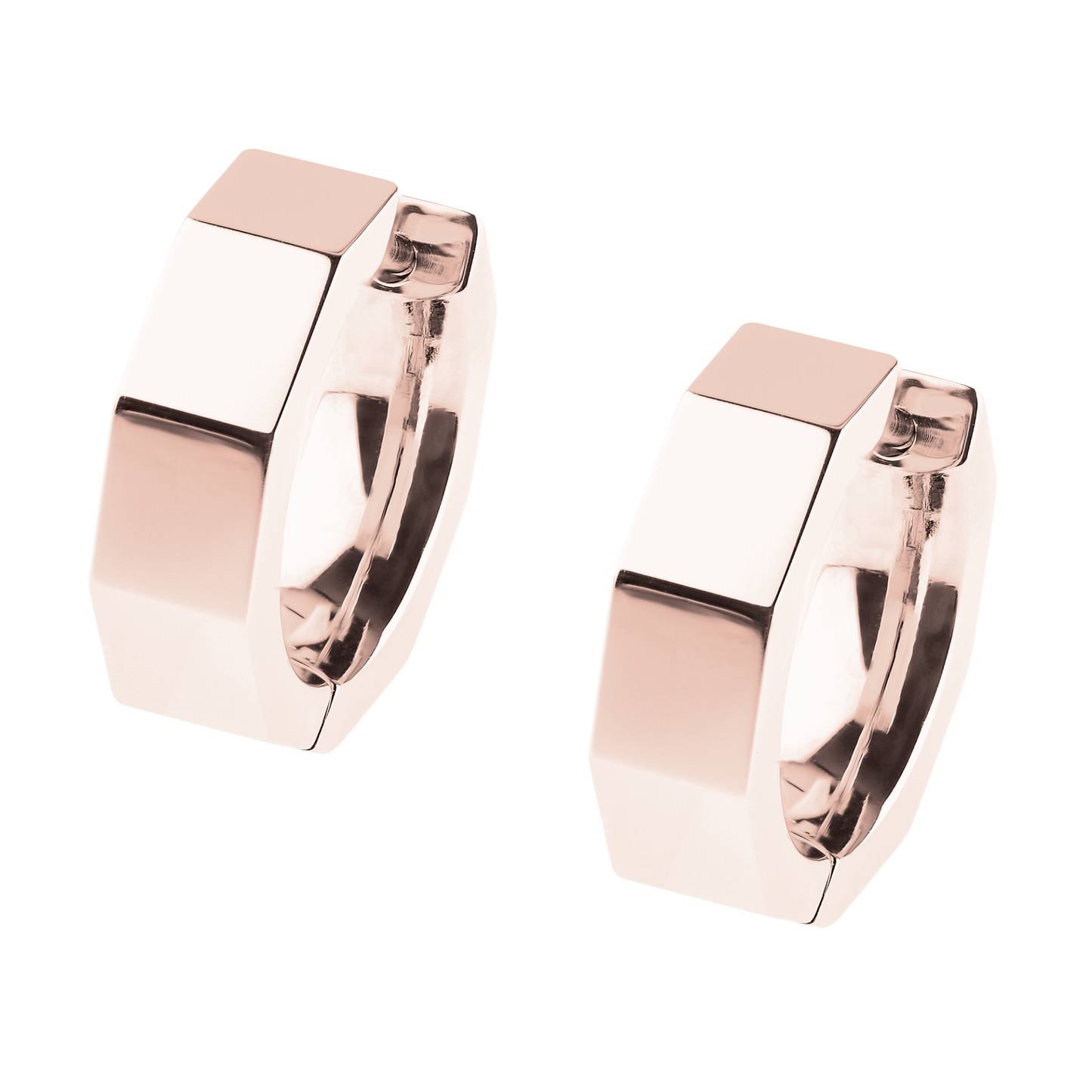 Ernstes Design Ohrringe Edelstahl rosé vergoldet