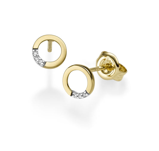 Ohrringe Gelbgold 585 Brill.